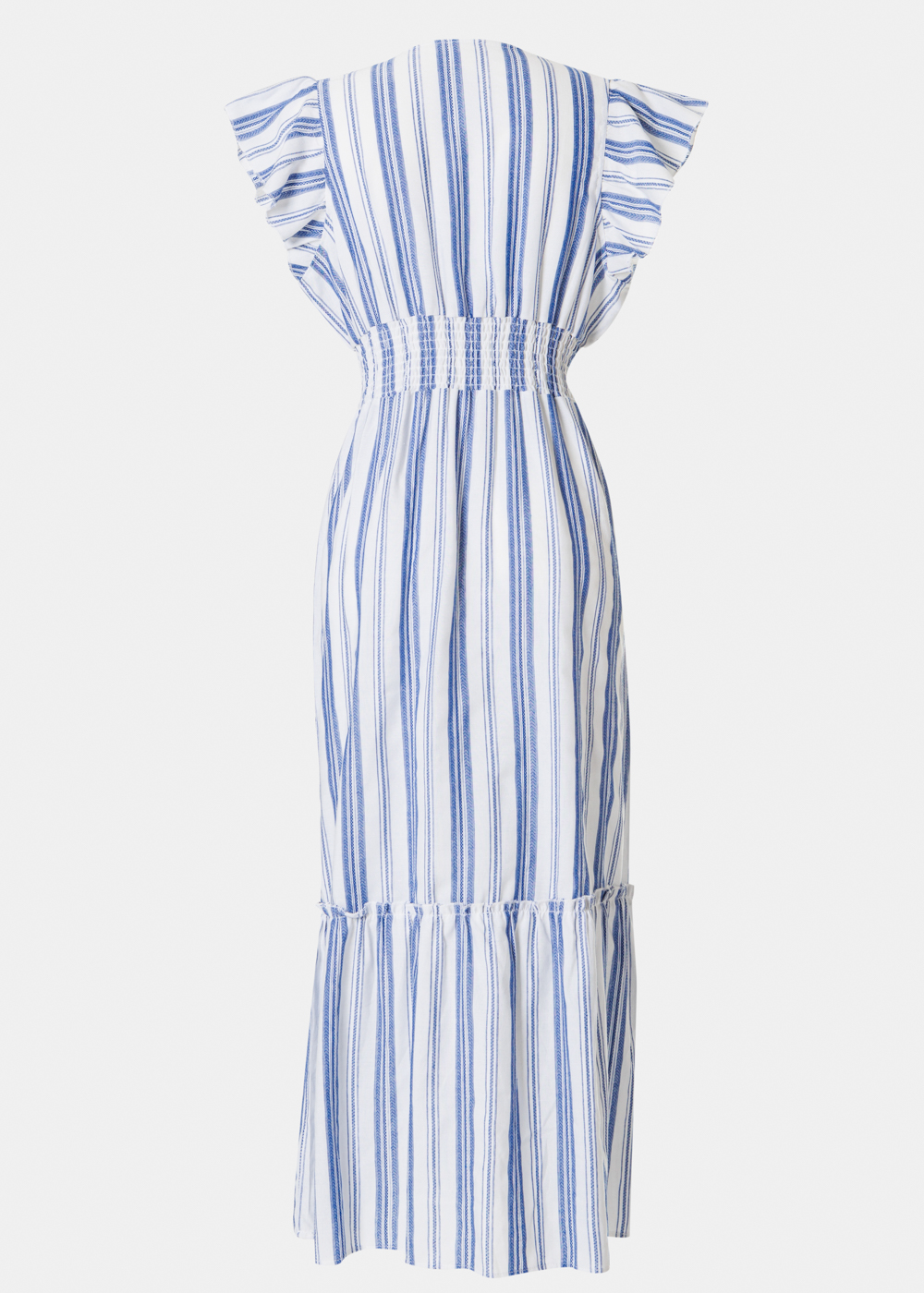 Striped V-Neck Maxi Dress